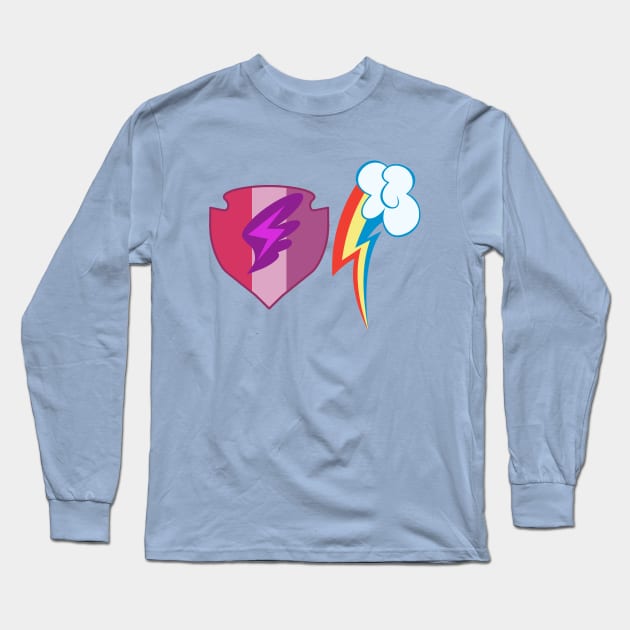 My little Pony - Scootaloo + Rainbow Dash Cutie Mark Long Sleeve T-Shirt by ariados4711